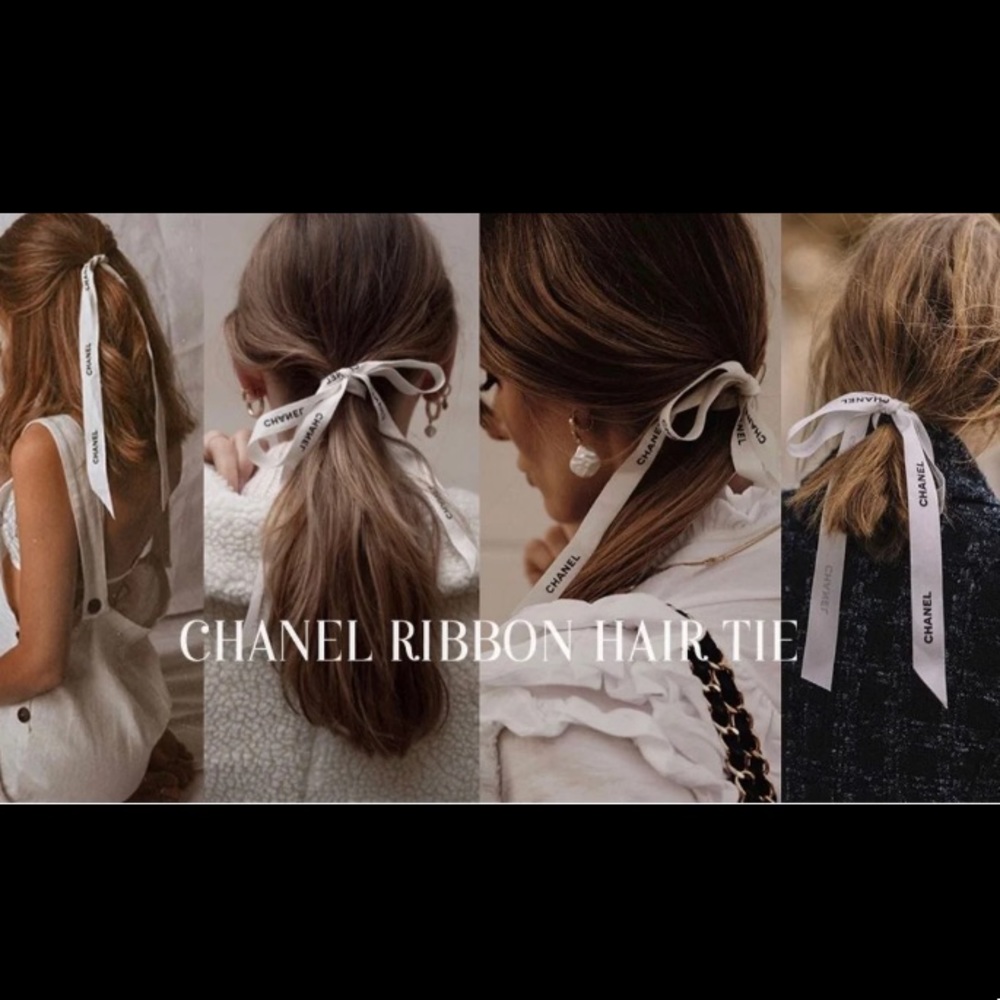 ‼️SALE $18 for 2 yards‼️Chanel Grosgrain Gift Wrapping Ribbon